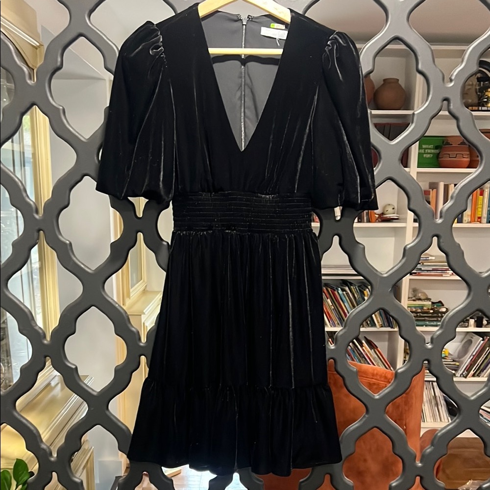 Antonio Melani Black Velvet Dress